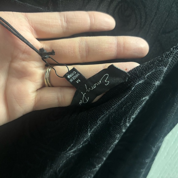 Tropic Corpse Shop Baby Rose Sheer Black Maxi Dress - Picture 9 of 9